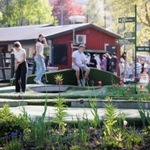 Spelare på äventyrsgolfen