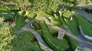 Äventyrsgolf uppifrån